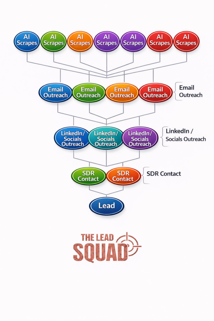 B2B LEAD GENERATION GRAPH INFORGRAPHIC
